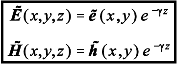 wave propagating in z direction