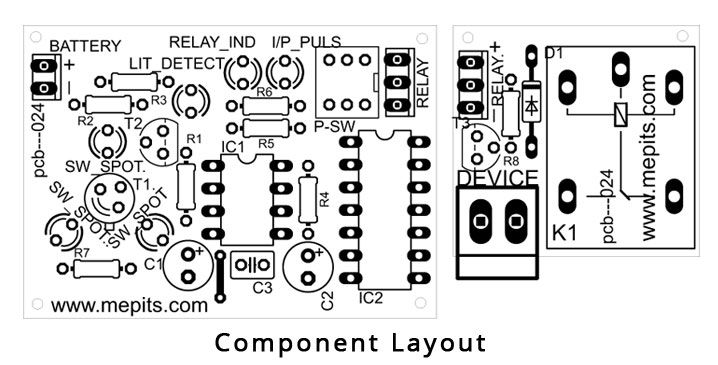 Laser Controlled Device Component layout