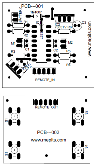 Touch car component layout