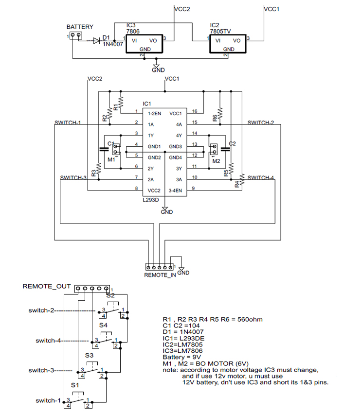 Touch Car Circuit Diagram