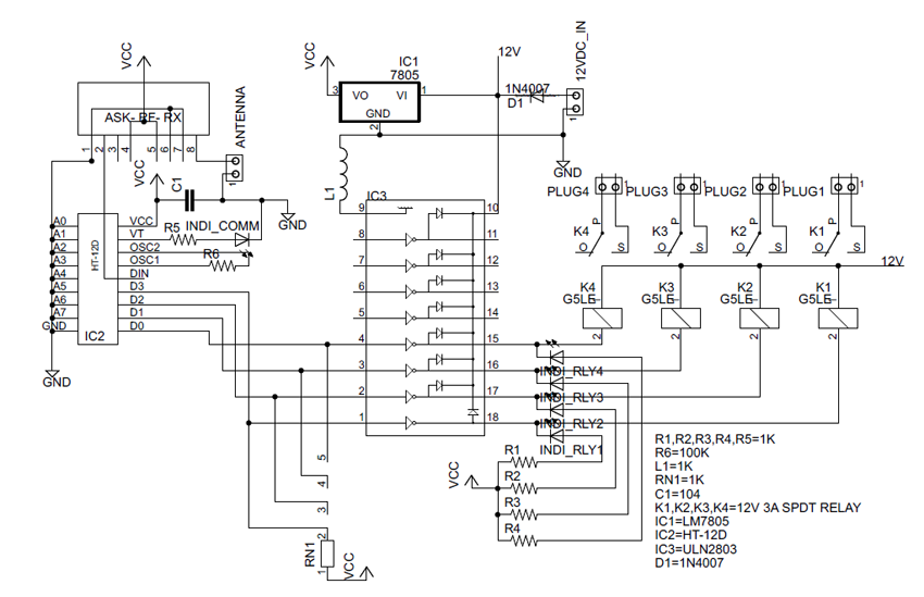 Smart Extension Box Circuit Diagram